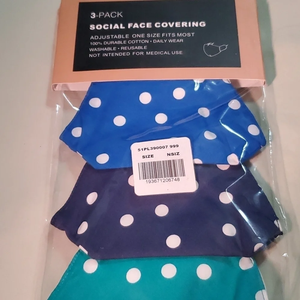 🌶NWT 3 PACK FACE MASK